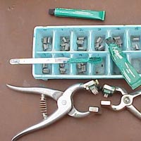Image of tools used for applying a tattoo